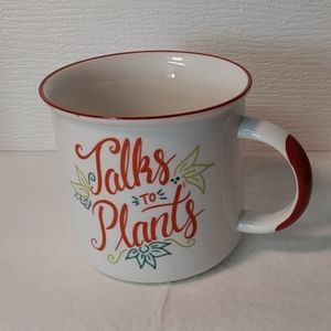 Talks to plants coffee mug
